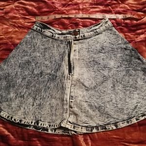 Acid Wash Stretch Denim Skirt sz XS/S